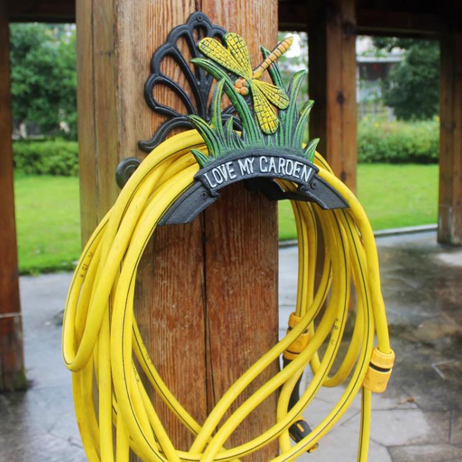 Avvolgitubo da giardino Supporto for Tubo da Giardino Montato a Parete, Appendiabiti for Avvolgitubo for Irrigazione in Ghisa for Impieghi Gravosi, Appendiabiti da Parete for Appendere a Parete, Stocc