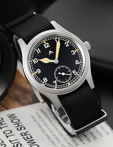 Miniatura 3 de Militado D12 Relojes militares para hombre, VD78, movimiento de cuarzo, C3, reloj de pulsera de estilo militar de aviación con cristal de zafiro