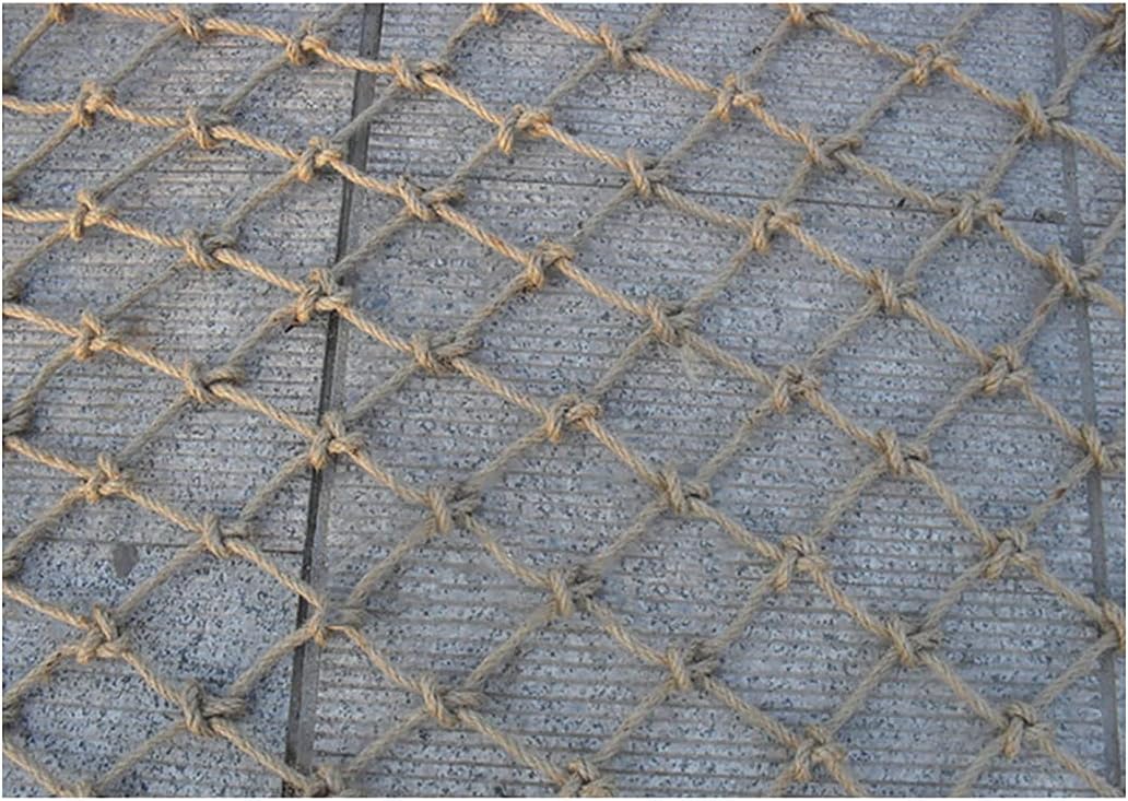 Cat Safety Balcony Net,Pet Protection Netting,Balcony Window Stair Anti-Fall Mesh Fence For Dog Cat Children Baby, Trailer NettingDecor NetClimbing Frame Net(Size:1x8m(3.3x26ft),Color:Hemp rope net)