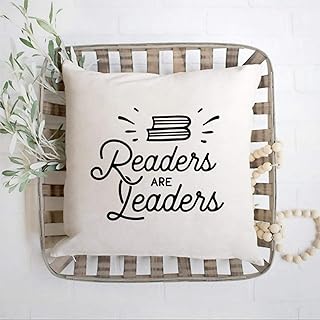DONL9BAUER Readers Are Leaders Book Worm Nerd - Funda de almohada de primera calidad, almohada decorativa para el hogar, dormitorio, sofá, sala de estar, coche.
