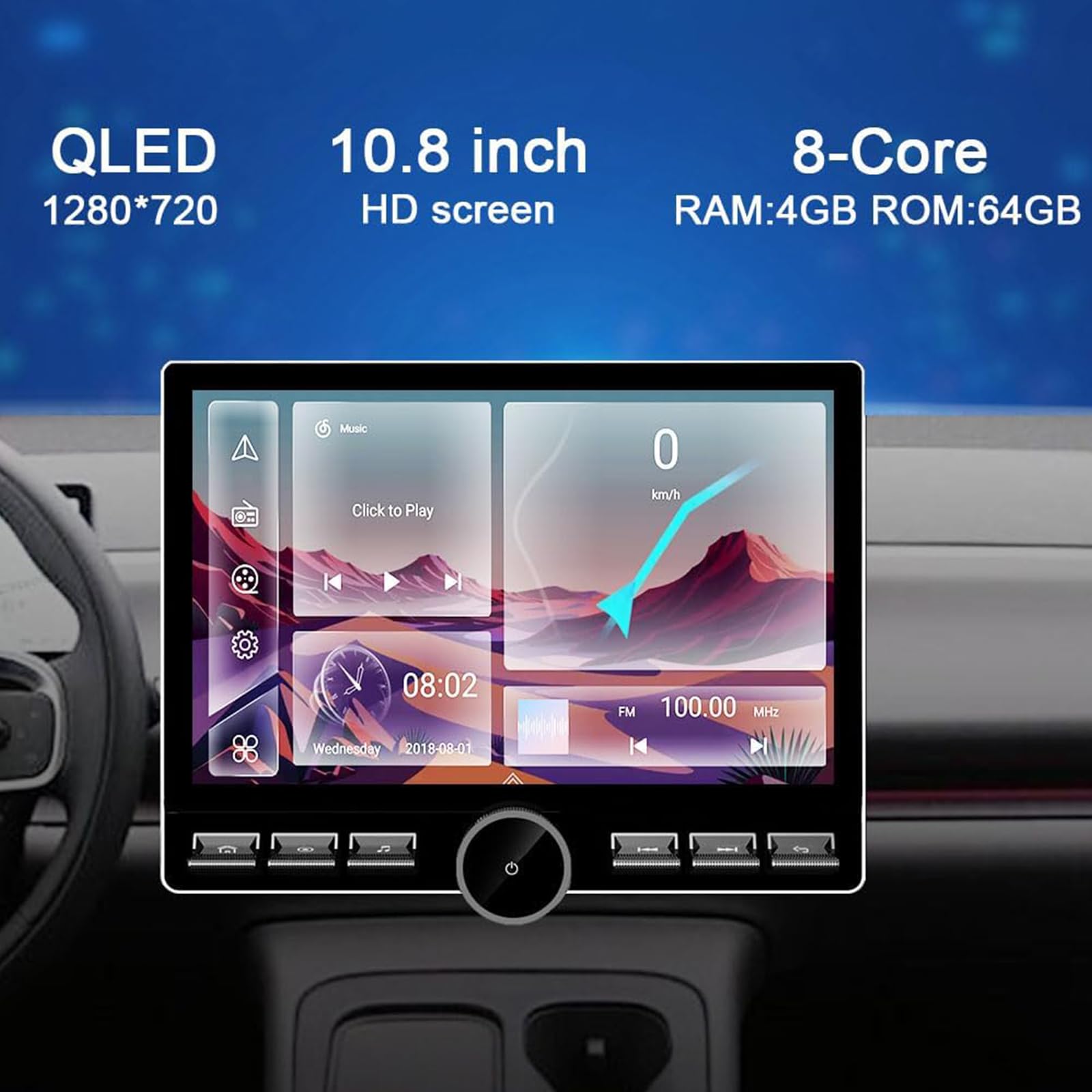 Aktualizacja radia samochodowego do wymiany Jeep Renegade 2015-2023 10,1"