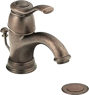 Moen 6102ORB Kingsley One-Handle Low Arc Bathroom Faucet, Oil Rubbed Bronze