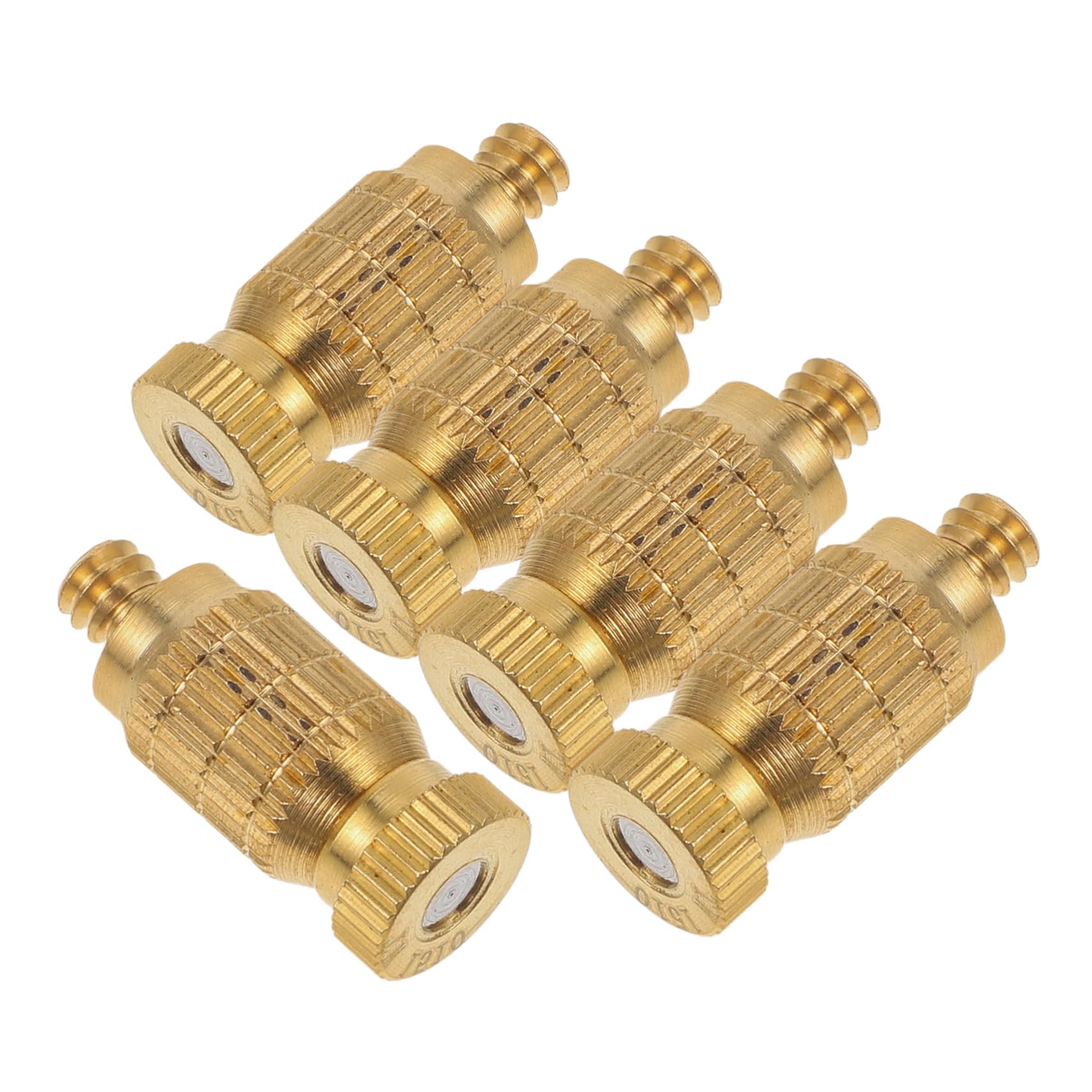 Toyvian High Atomization Nozzles 5pcs High Pressure Misting Nozzles Heatproof Brass Easy Install for Sprayer Systems