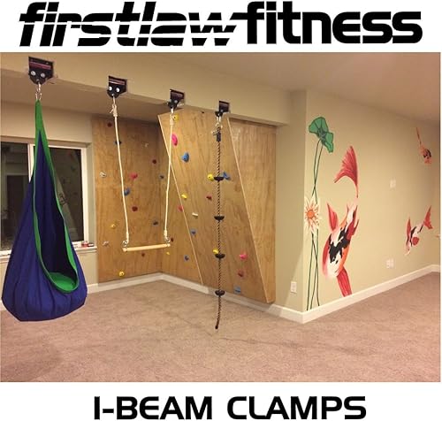 Miniatura 6 de Firstlaw Fitness 1000 LBS I-Beam Clamp - (Select 4.0" to 9.0" Wide) - for Gymnastic Rings - Climbing Ropes - Heavy Bags - Multi-Sports Made in The