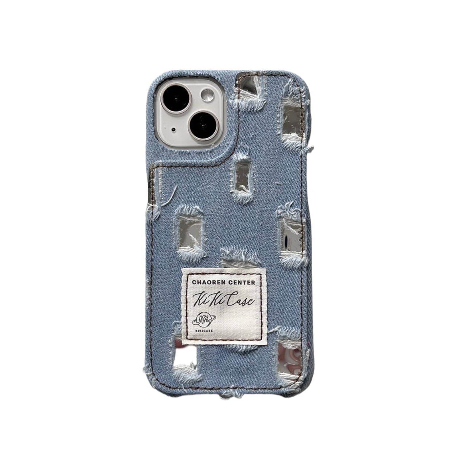 Diesel Progettata per iPhone 12 Mini 5.4, custodia in denim Moulded Core, antiurto e testata a prova di caduta, con bordi rialzati, colore: nero/blu