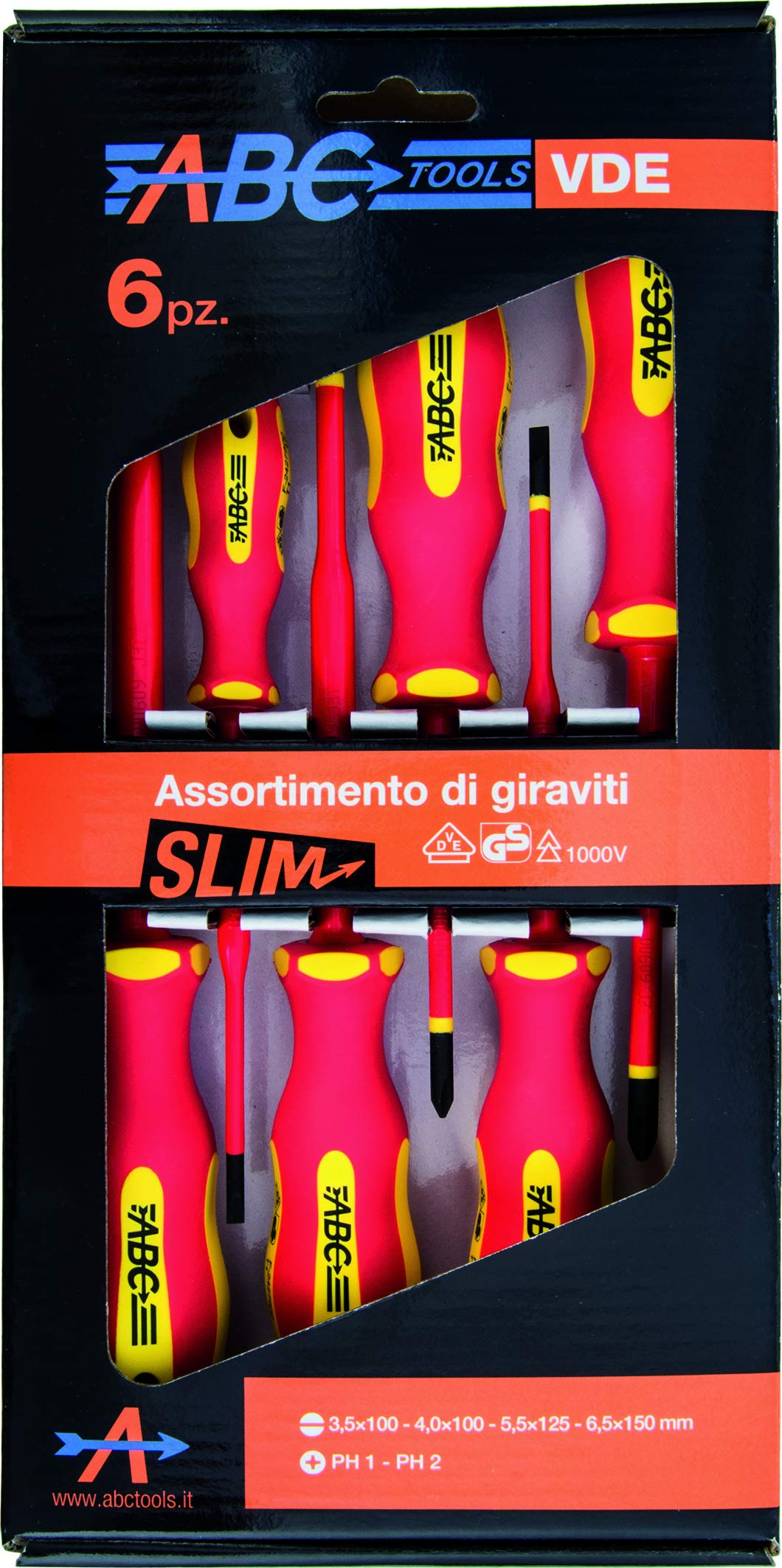 ABC Tools M 71017260 Serie di giraviti per elettricisti