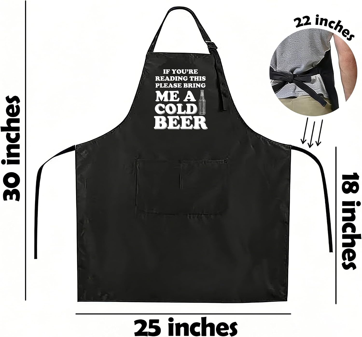 Funny Apron for Men Women,Humorous Kitchen Apron- Grilling Cooking BBQ Accessories, Gift for Dad Husband image 2
