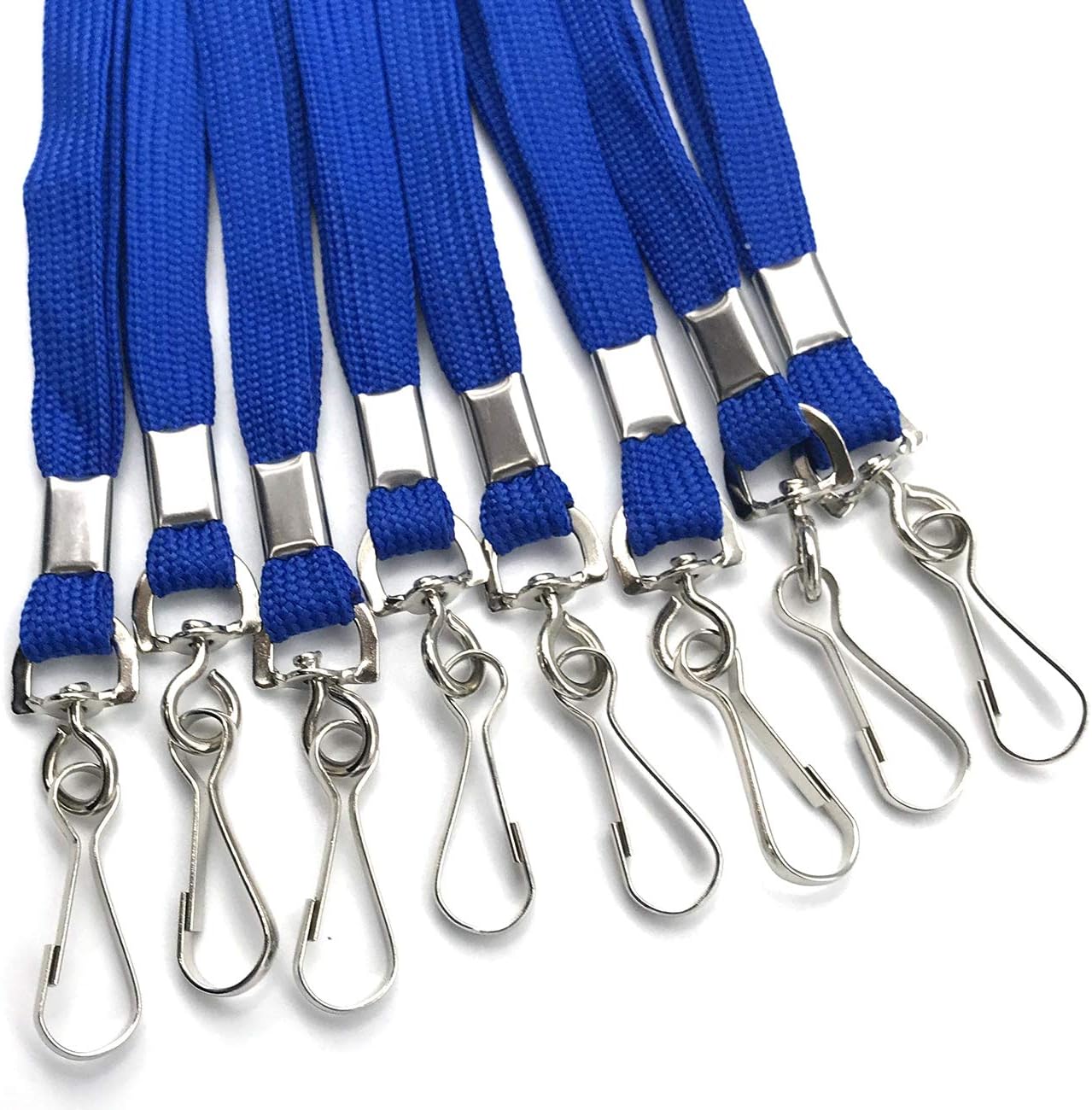 Beebel Safety Lanyards Premium Breakaway Blue Lanyard Comfortable Neck Straps Lanyards Swivel J Hook for ID Badges 25 Pack - Image 3