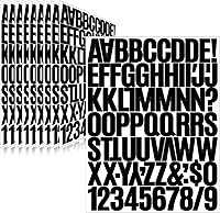 Vista 32 de 500 piezas de 10 hojas de calcomanías de letras, calcomanías de números de buzón de vinilo autoadhesivas impermeables, calcomanías de números