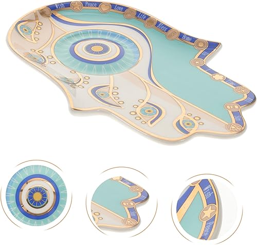 Miniatura 9 de BESTOYARD 4 unids decoración del hogar bandeja de joyería bandeja cosmética bandeja azul bandejas decorativas bandeja tuerca anillo titular baratija