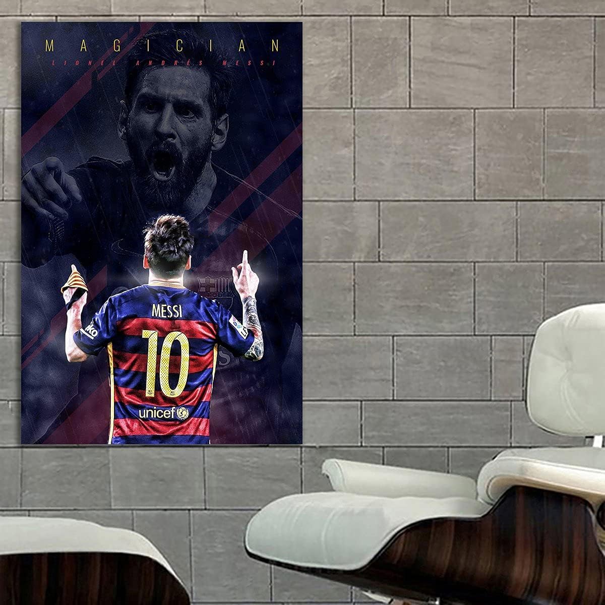 Amazon Co Jp リオネル メッシ Messi 特大 ポスター 約150x100cm 海外 サッカー バルサ インテリア グッズ 絵 雑貨 写真 フォト ストリート アート 壁紙 大判 大 4 スポーツ アウトドア