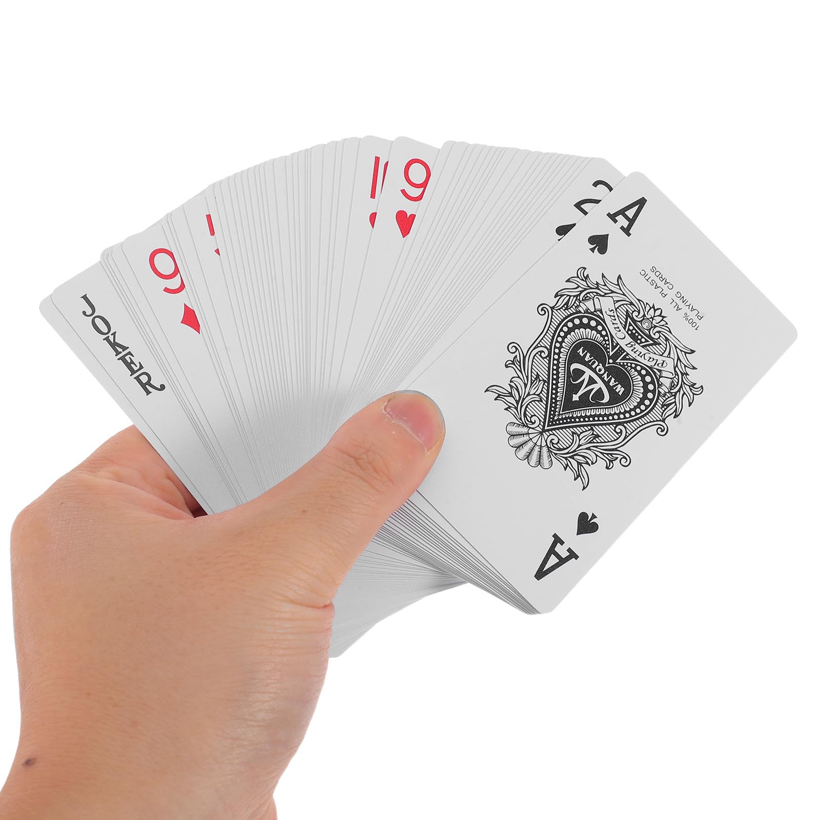 12 Set Carte da Gioco in Plastica Strette per Gioco di Carte Tradizionale,