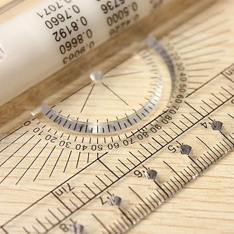 12 Inch Rolling Measuring Ruler, Drawing Parallel Rolling Ruler, Multi-Purpose Metric Parallel Drawing, Squares Angles Line Rulers