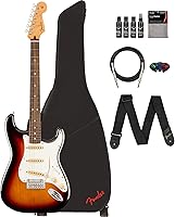 Vista 27 de Fender Player II Stratocaster - Paquete Rojo Coral con Funda, Correa, Cable, Paquete de 3 Púas y Kit de Limpieza de Guitarra