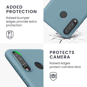 kwmobile Case for Huawei P30 Lite Case - Soft Cover - Shockproof TPU Material - Wireless Charging - Arctic Night