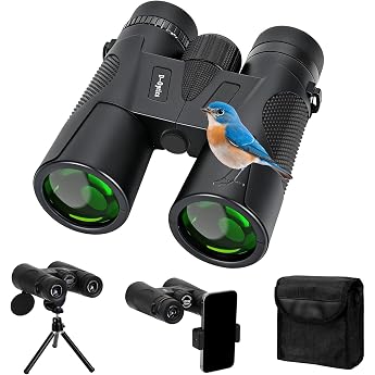 12x42 HD Fernglas Erwachsene Kompakte Ferngl ser mit Nachtsicht