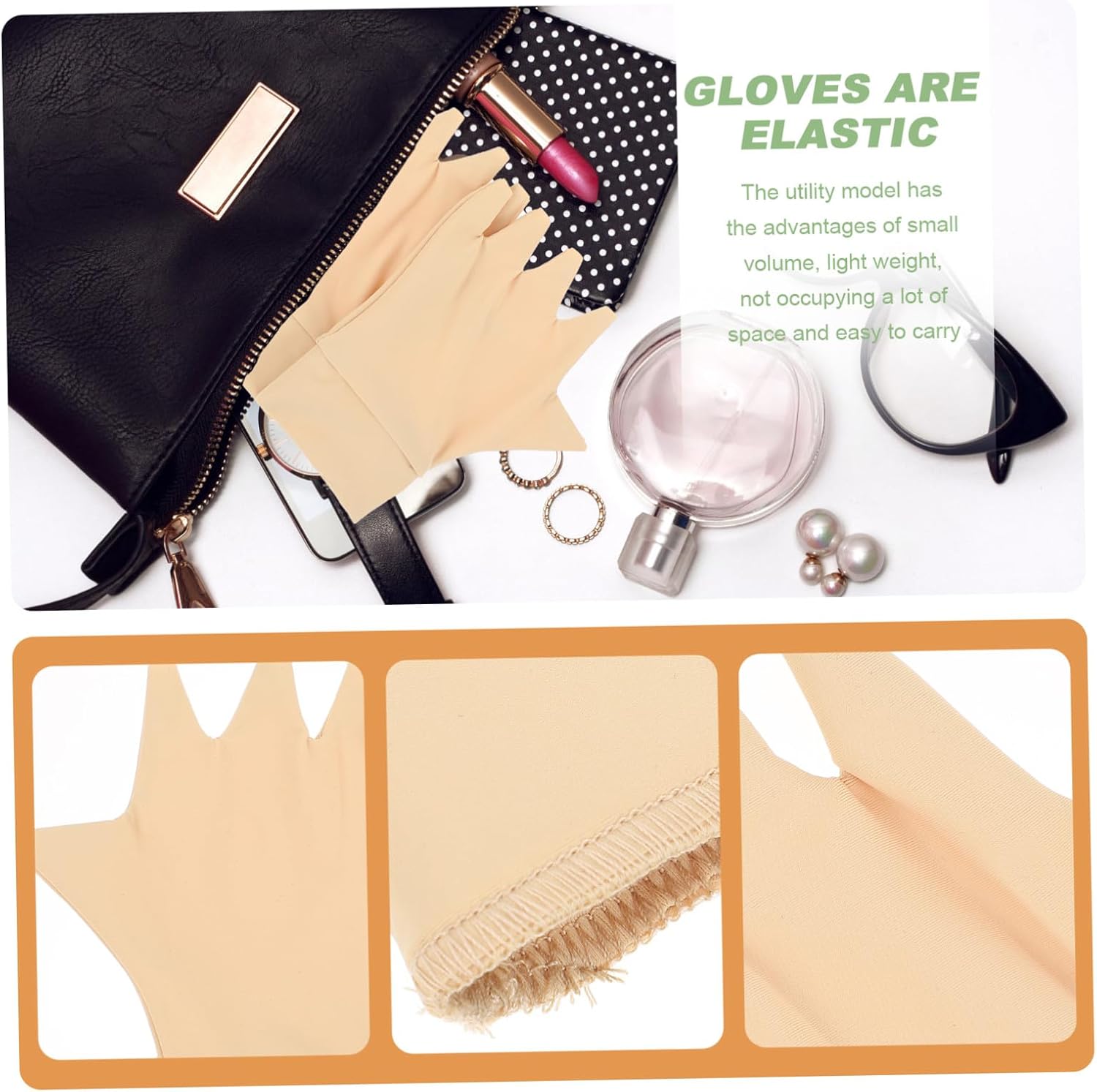 Arthritis Half-finger Gloves Compression Gloves for Swelling Relief and Joint for Men and Women Beige