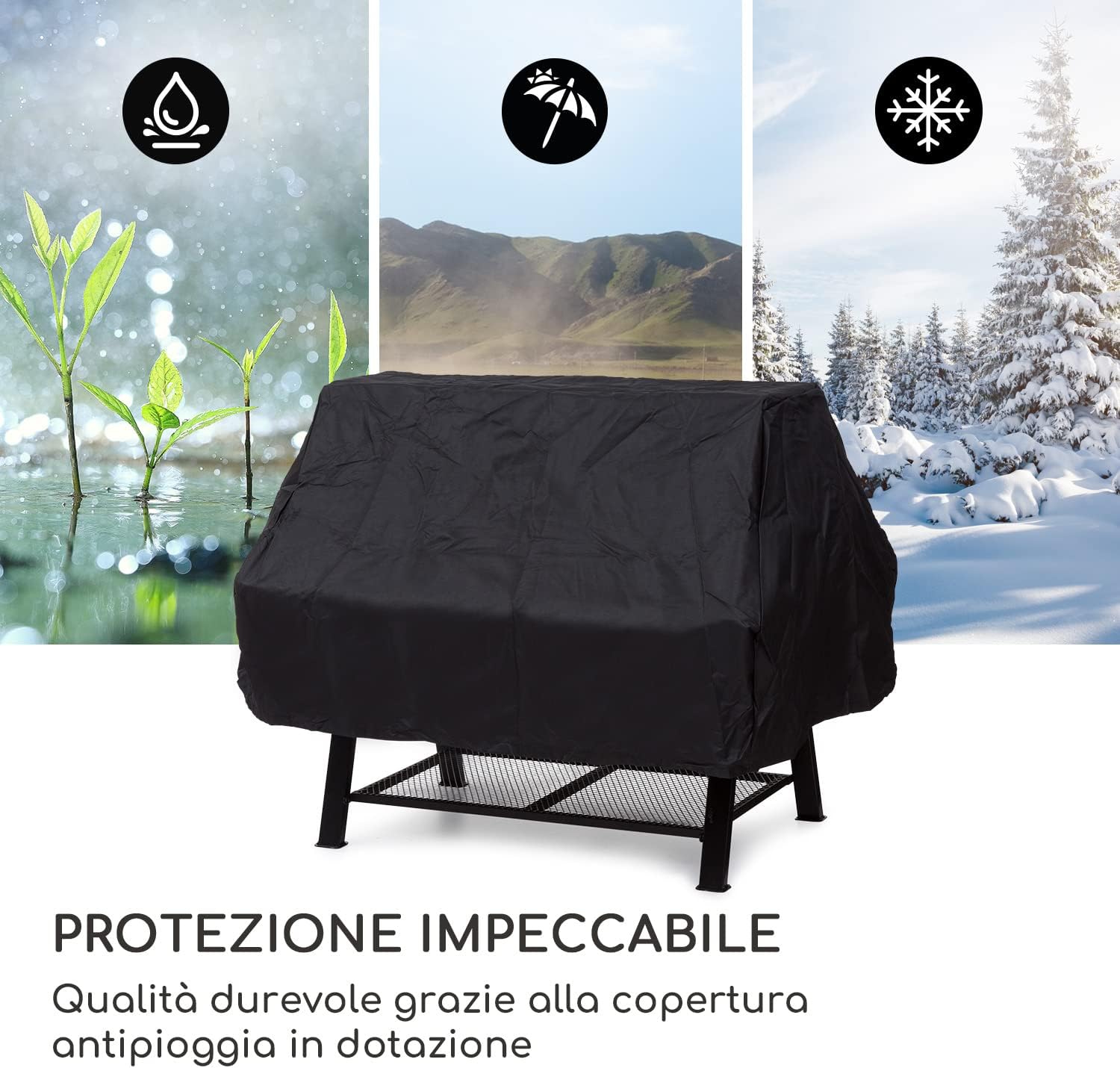 Blumfeldt 2-in-1 Kit Arrosto e Barbecue a Carbone Portatile, Barbecue Grill con Protezione da Scintille, Barbecue a Carbonella in Acciaio Inox da Giardino, Barbecue da Terrazzo, Campeggio, Balcone Blumfeldt 2-in-1 Kit Arrosto e Barbecue a Carbone Portatile, Barbecue Grill con Protezione da Scintille, Barbecue a Carbonella in Acciaio Inox da Giardino, Barbecue da Terrazzo, Campeggio, Balcone