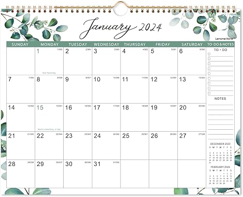 Miniatura 9 de Calendario 2024  enero 2024  diciembre 2024, calendario de pared de 12 meses, 15 x 11.5 pulgadas, encuadernación de doble alambre + gancho para