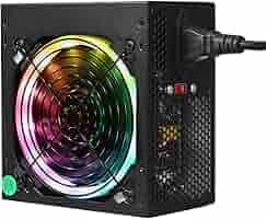 Amazon | PC電源 800W PCの電源RGB LED 12 CMサイレント冷却