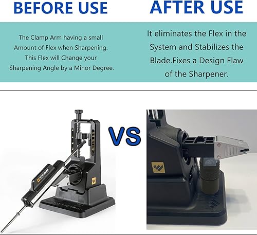 Vista 3 de TEYOUYI Soporte para afilador de cuchillos, abrazadera para el trabajo, accesorios de ajuste de precisión afilados para el trabajo, ajuste