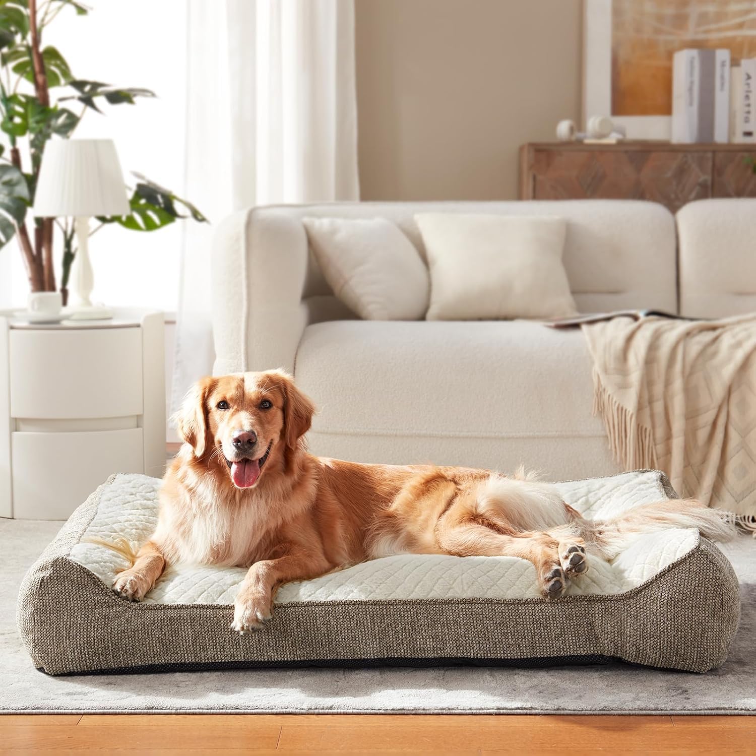 JOEJOY Orthopädisches Hundebett, Hundebett Waschbar
