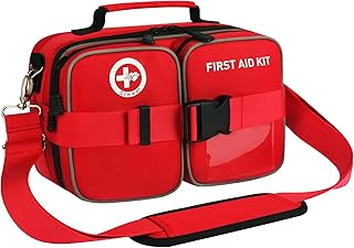 516 Piece First Aid Kit for Car, Travel & Home, FSA Eligible HSA Items - Large Professional Waterproof Compact Labeled Emergency Kit with Molle Shoulder Strap for Camping, Hiking & Survival
