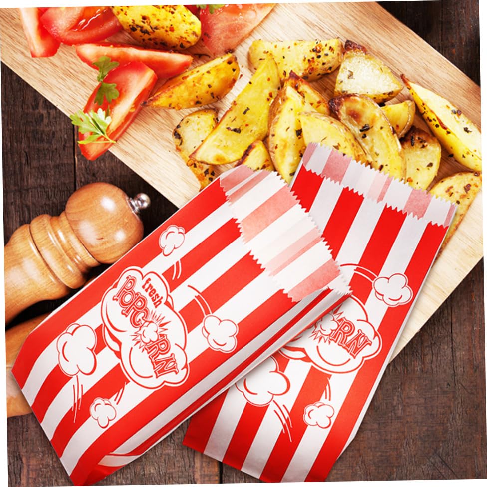 Sachets de pop-corn écoresponsables en papier résistant pour buffet élégant