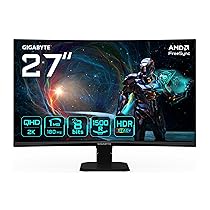 Gigabyte GS27QCA 27″ QHD Monitor Gaming Curvo – 2560 x 1440, 180Hz, 1ms, 250 cd, m², FreeSync, HDR Ready, HDMI 2.0, DisplayPort 1.4