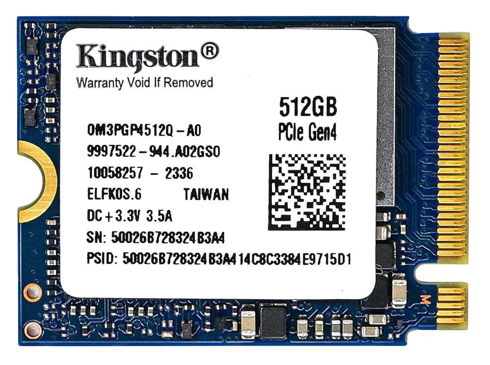 Amazon | Kingston (キングストン) 512GB M.2 2230 PCIe Gen 4.0