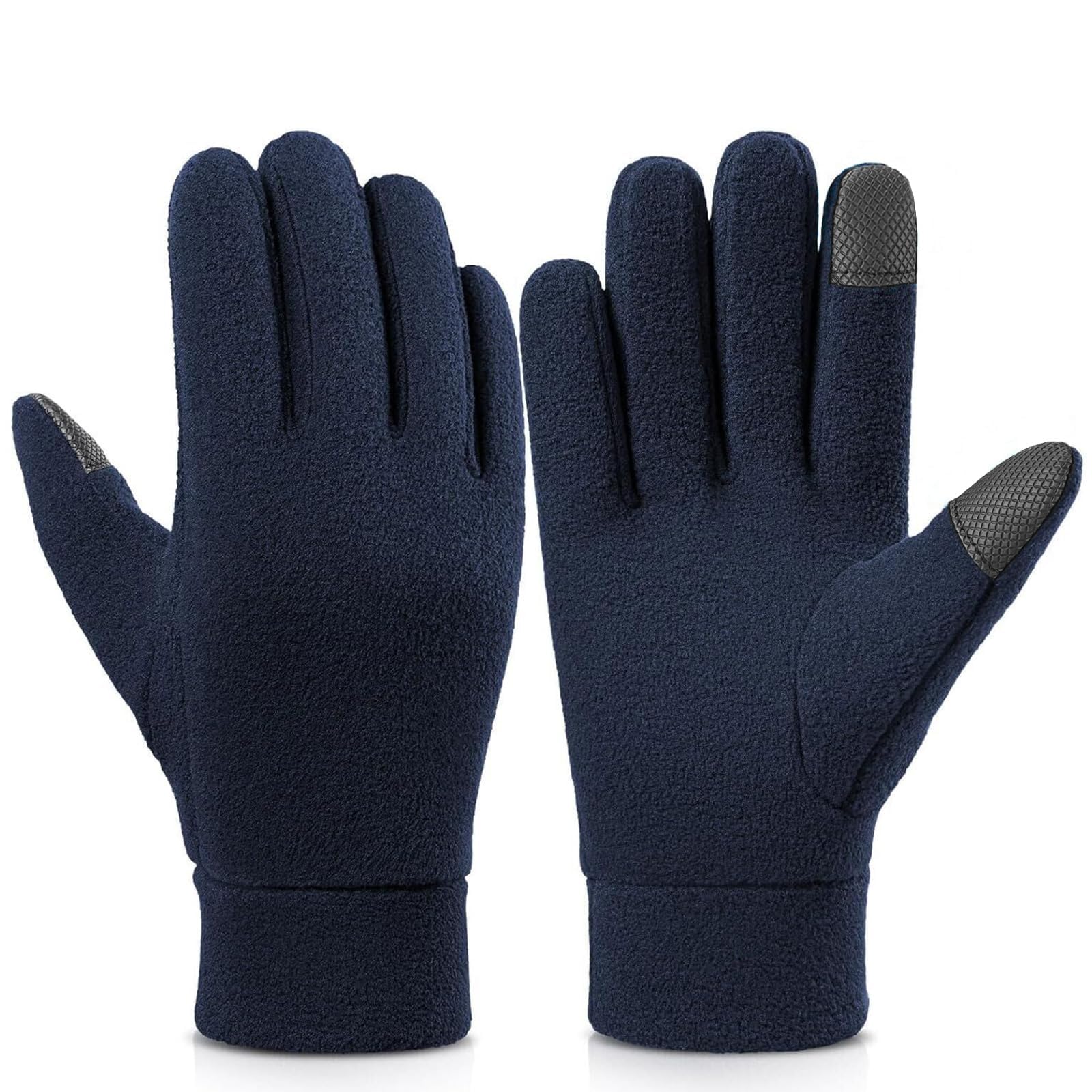 Cierto Winter Gloves Men Women Touch Screen Thermal Polar Fleece Gloves Warm Gloves for Running Cycling Driving Hiking