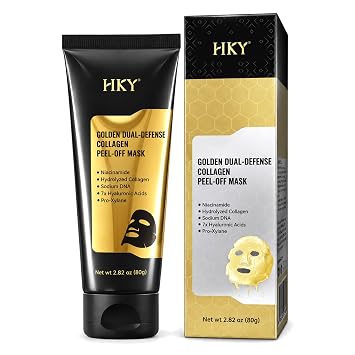 HKY Gold Dual-Anti Collagen Peel Off Face Mask, 80ml