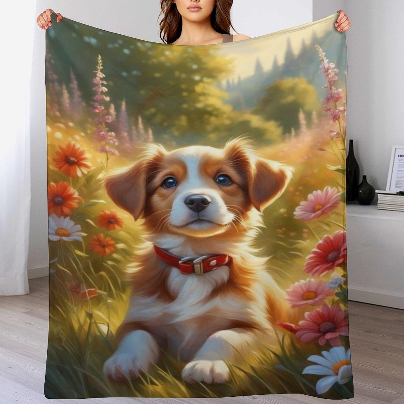 Couverture chien flanelle pour éliminer les poils sur le canapé plaid chaud