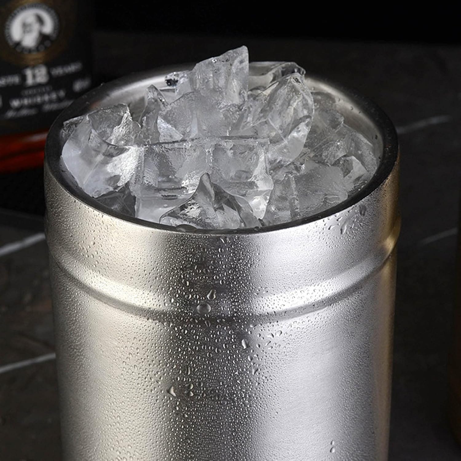 Insulated Ice Buckets with Lid Double Wall Party Beverage Tub Stainless Steel Buckets for Homes Kitchen Outdoor Bucket with Lid Insulated Stainless Steel