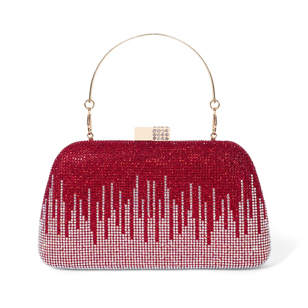 Women’s Rhinestone Mini Clutch Bag with Clasp Closure | Hard Case Evening Handbag for Party, Wedding & Festive Use | Compact Purse for Phone, Cards & Essentials-picture-34