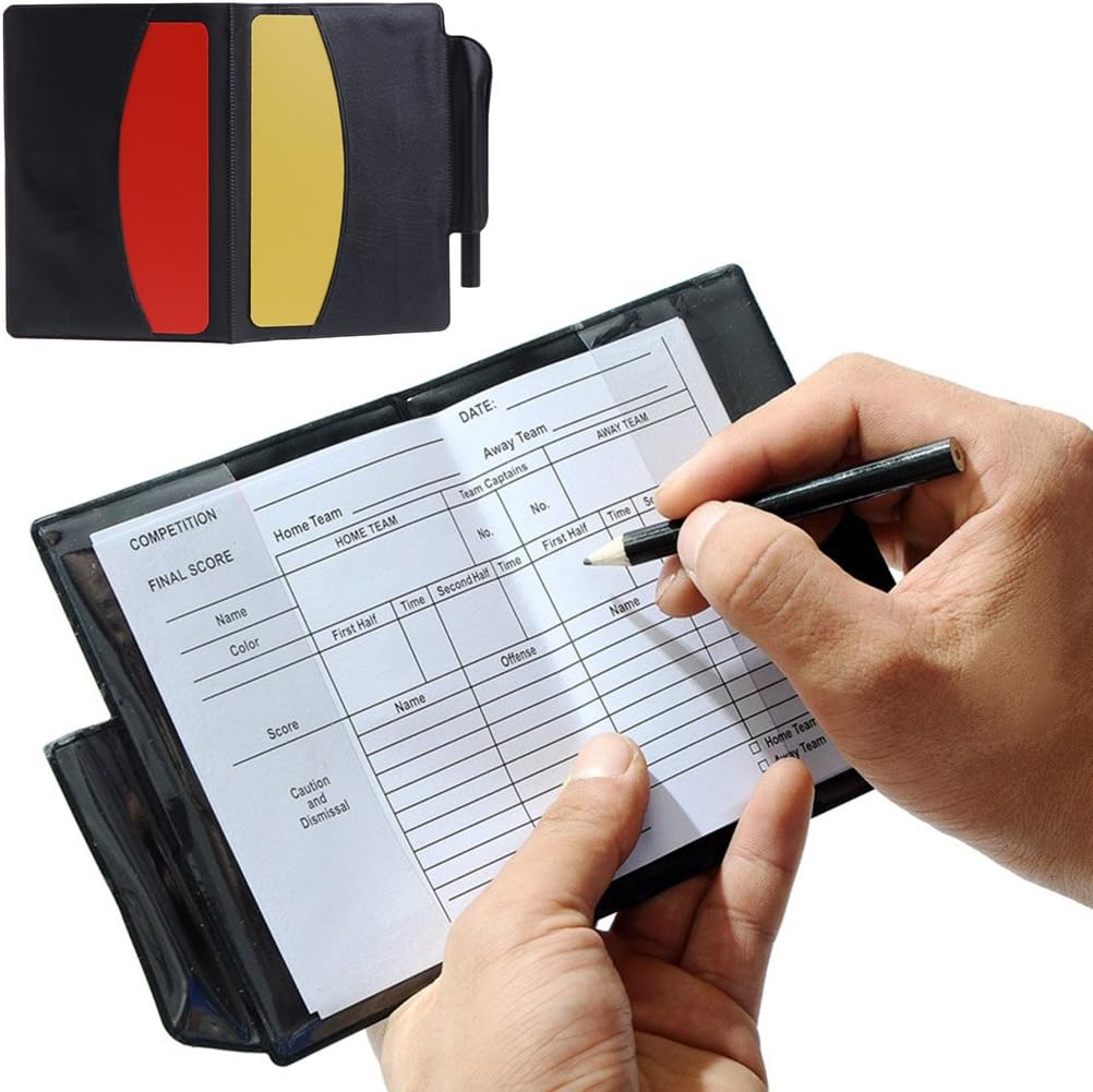 Buy Forgun New Sport Football Soccer Referee Wallet Notebook with Red ...