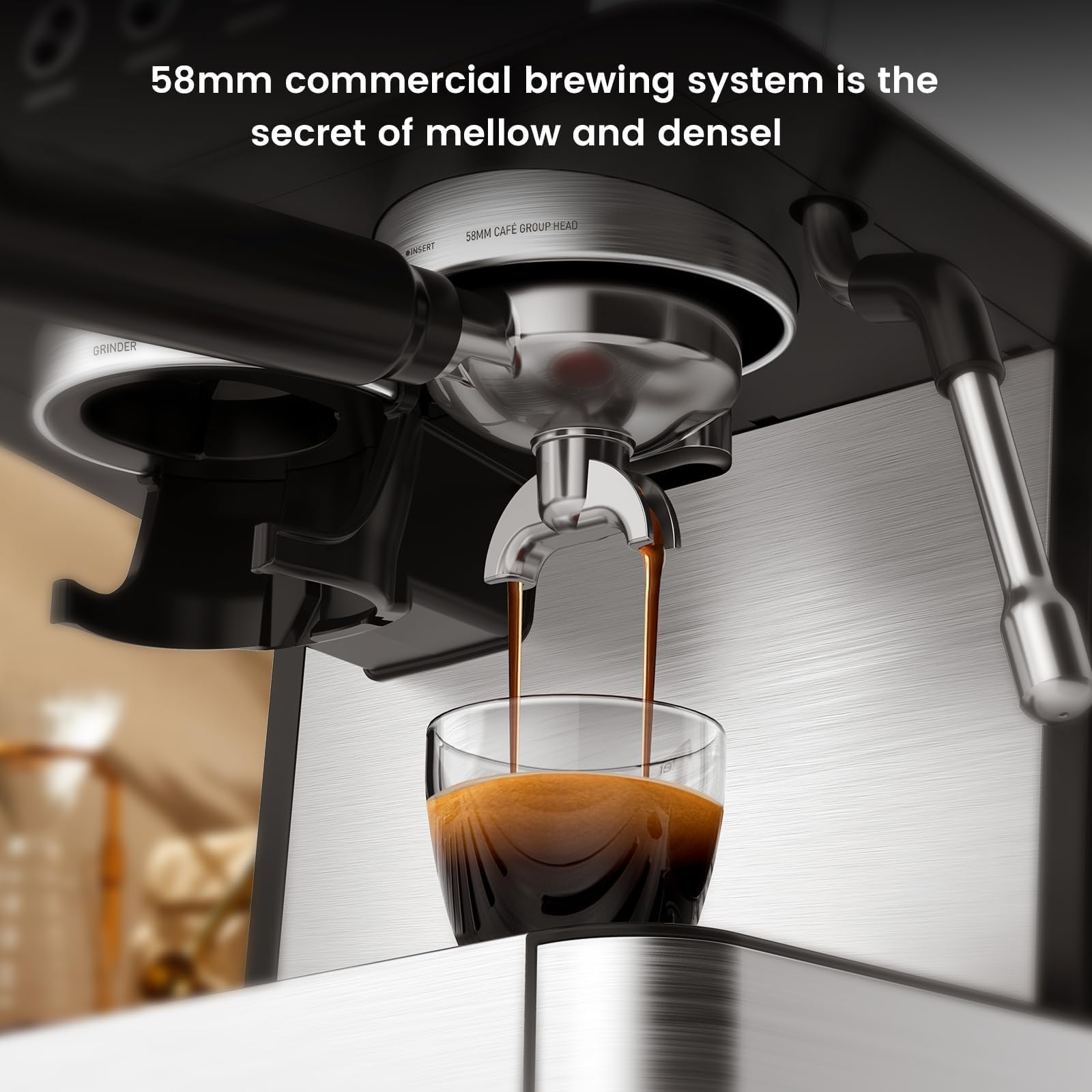 Garvee Cafetera negra CM5431-GS enchufe europeo | Preparación rápida, depósito agua extraíble, filtro reutilizable, apagado automático, ideal hogar oficina