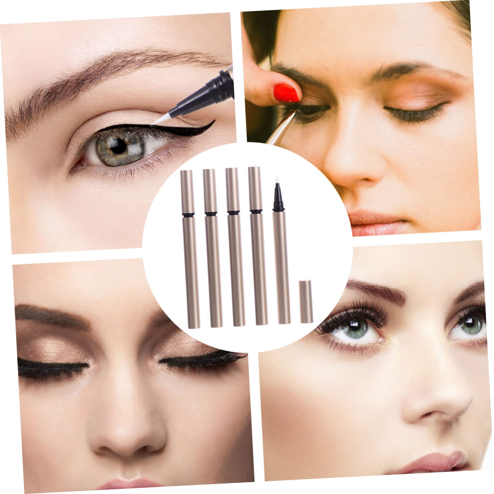 FRCOLOR 20pezzi Tubo Eyeliner Vuoto Ricaricabile Contenitore Per Eyeliner Liquido Bottiglia Pratica e Conveniente Per Trucco Art