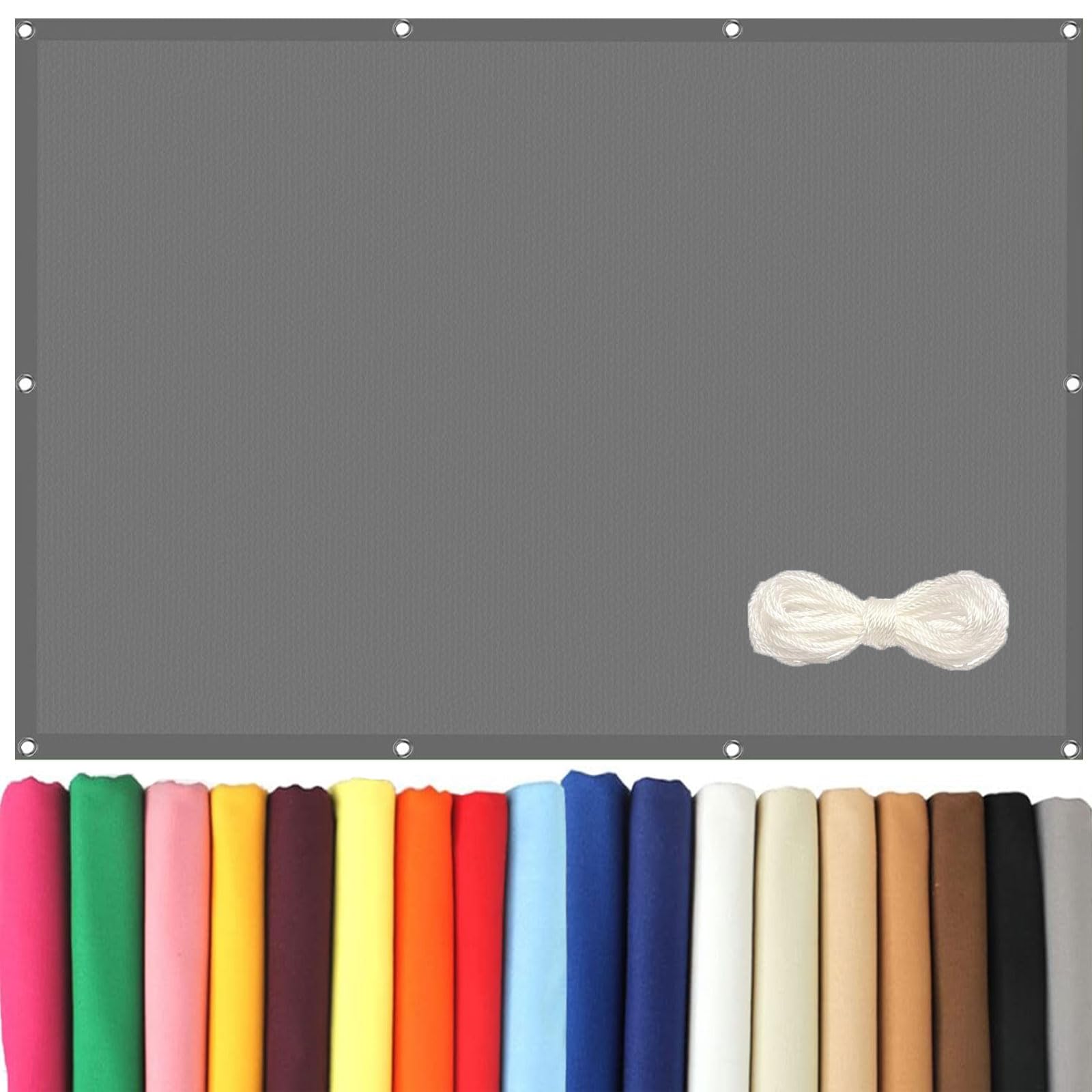 Voile d'ombrage rectangulaire 1 x 5 m bache ombrage exterieur jardin et terrasse