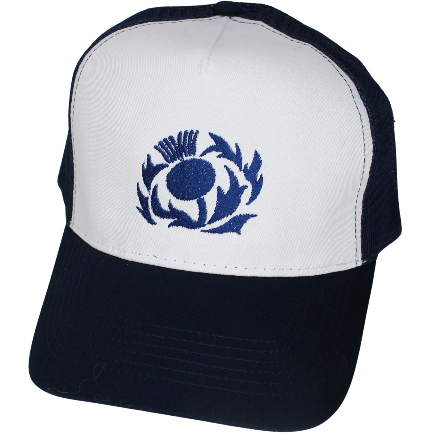 TeddyT's Men's Scotland Thistle Scottish Breathable Baseball Cap Hat (Navy Blue)
