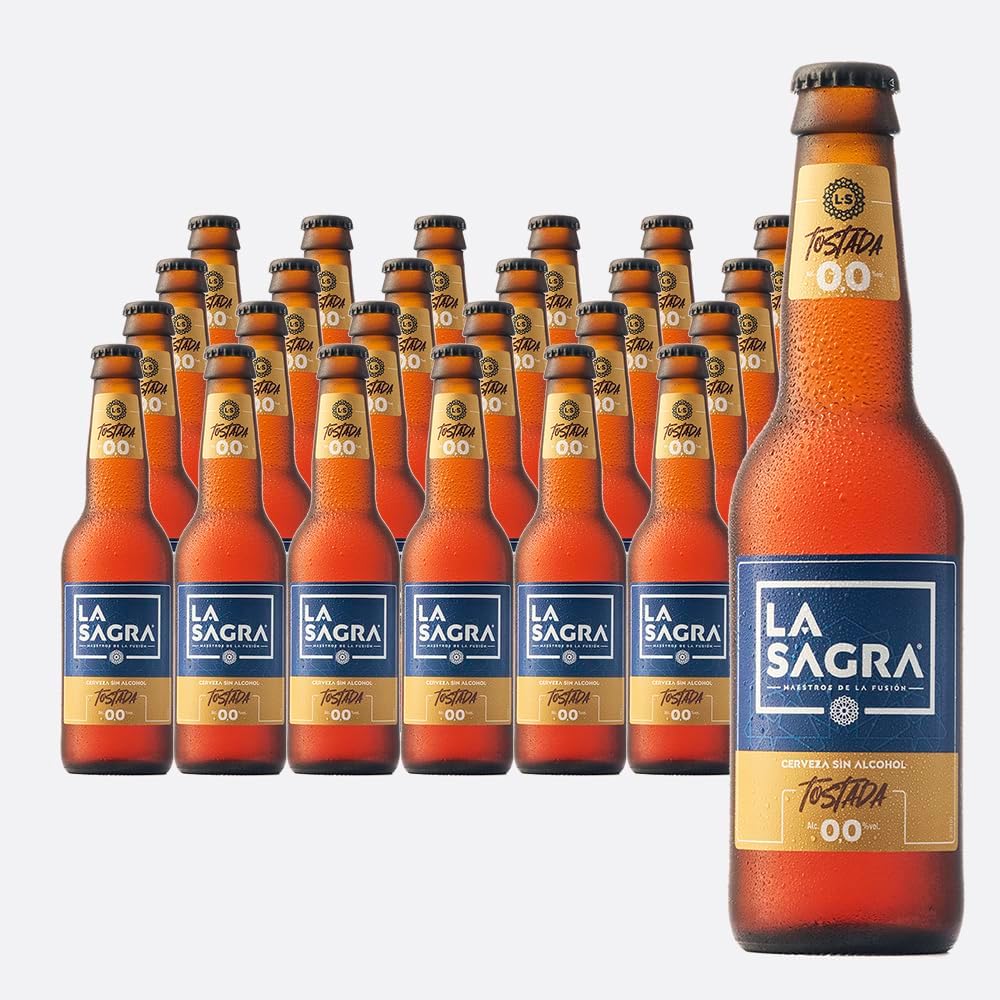 24 botellas de cerveza La Sagra Tostada 0,0 por 22,72€ ¡¡20% de descuento!!