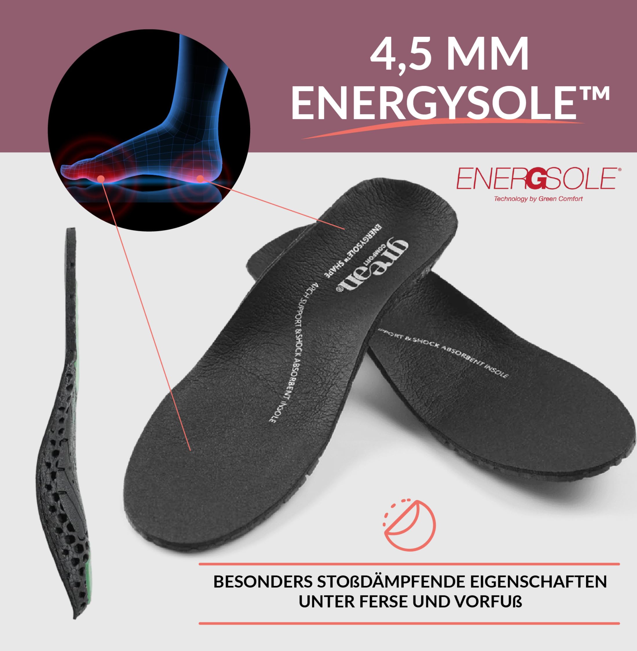 Gummistiefel Damen Halbhoch | Premium Regenschuhe für Garten & Hundespaziergang | Wasserdicht, Rutschfest & mit EnergySole Fußbett | Kurzschaft Regenstiefel & Stiefeletten