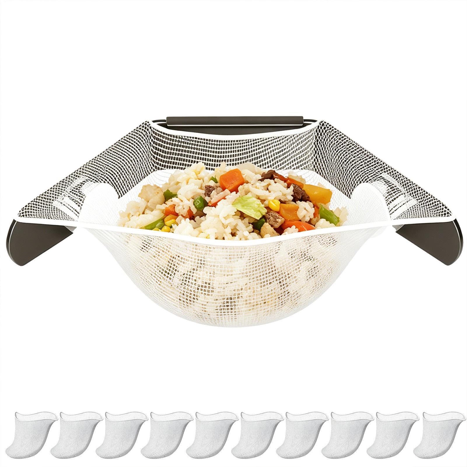 Colador de alimentos para fregadero de malla fina que retiene residuos eficazmente