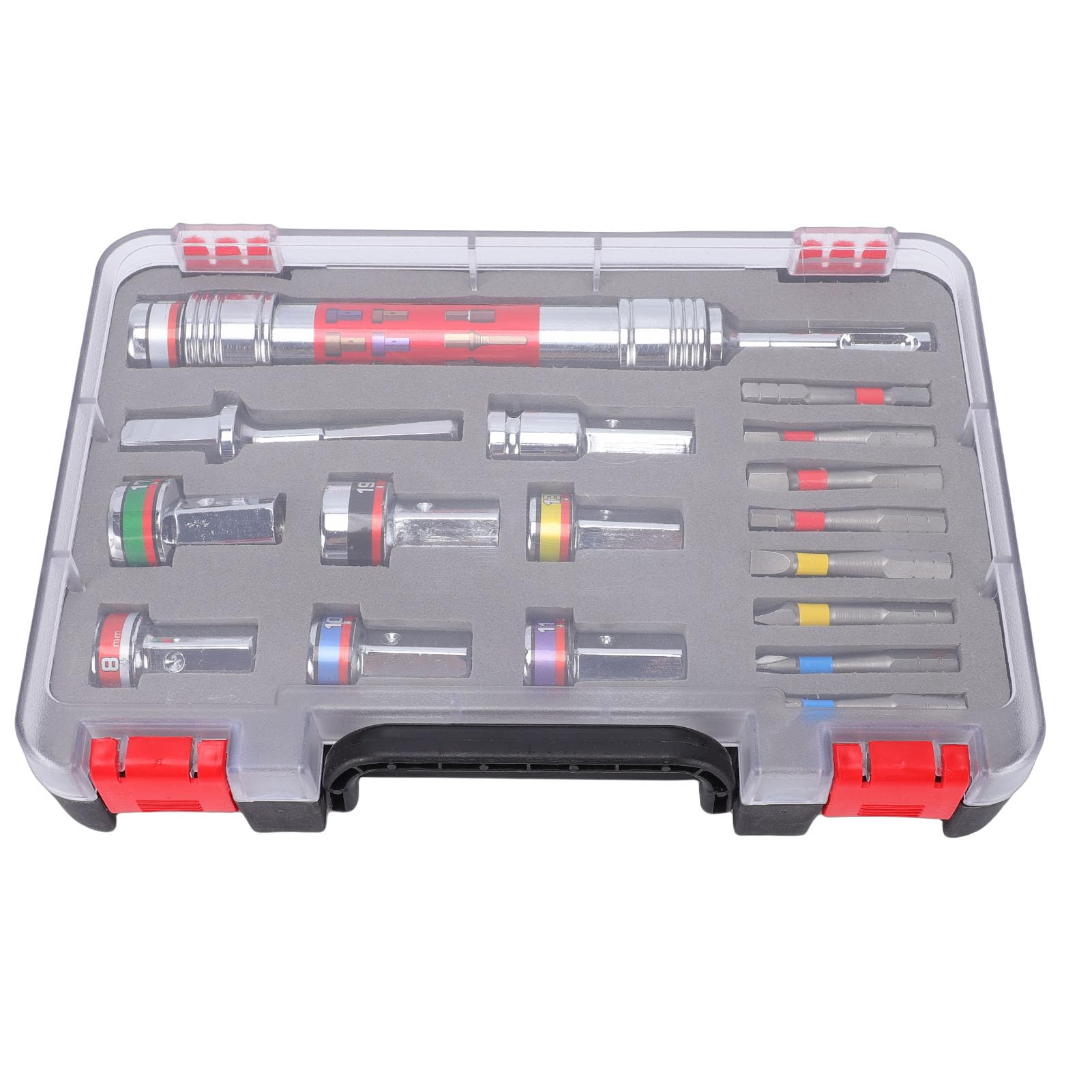 LiebeWH Set di Punte a Bussola Set di Barre di Prolunga di Punte a Bussola in Acciaio Legato da 8-19 Mm con Codolo Esagonale da 8 Mm per Chiave per Trapano Elettrico Riparazione di
