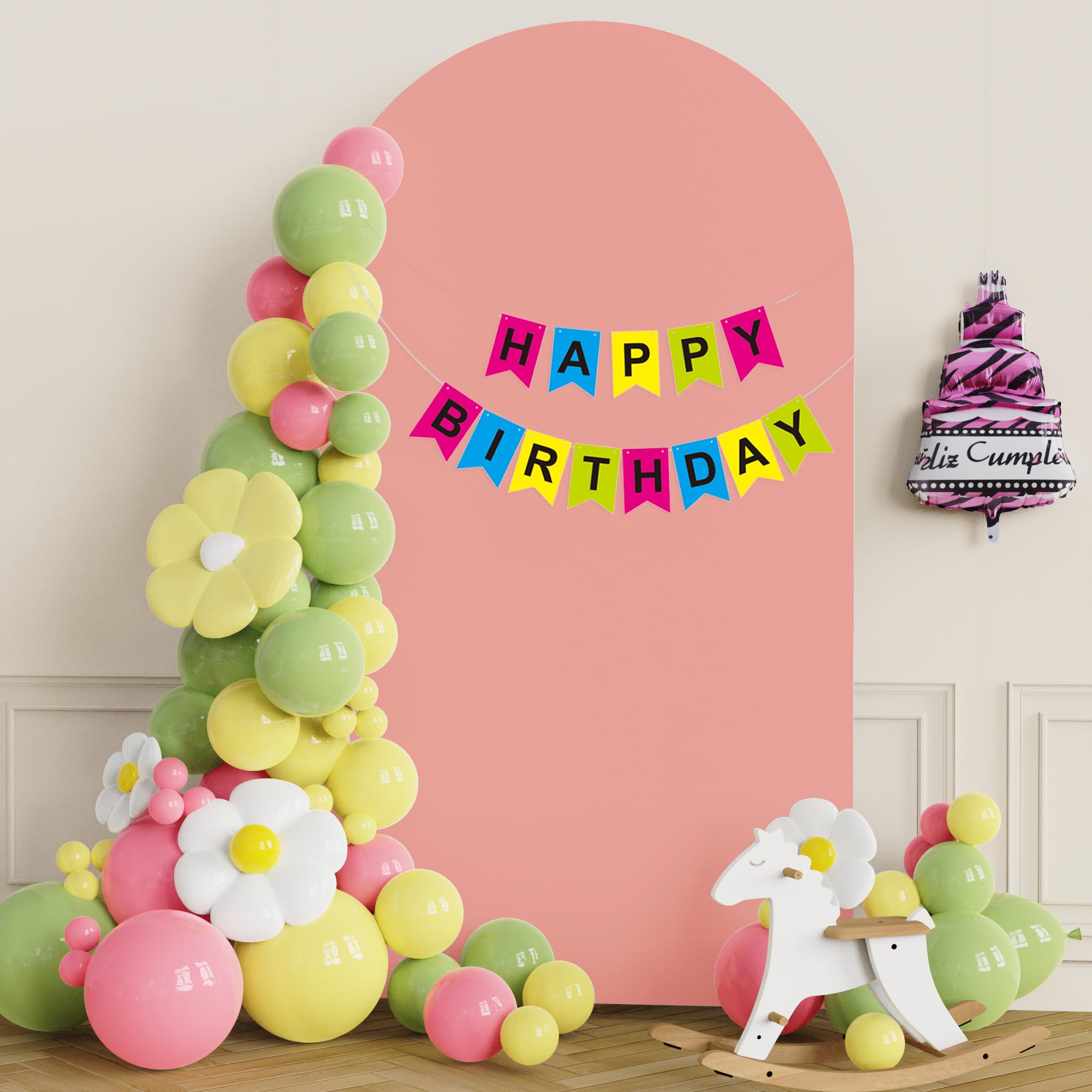 Putros Wedding Arch Cover 7.2FT Dusty Rose Spandex Fitted Arch Cover for Round Top Chiara Backdrop Stand Covers for Wedding Birthday Party Decoration