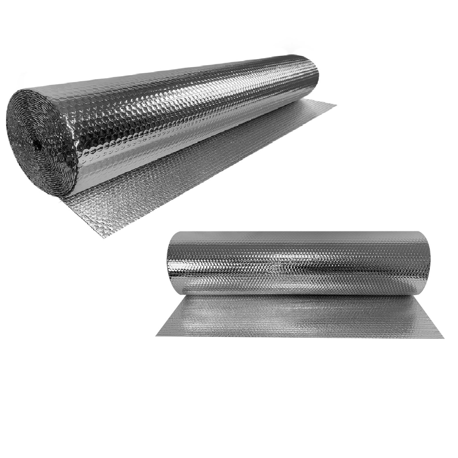 FIVMEN Lámina aislante de 1 x 30 m, lámina reflectante para calefacción, 3-4 mm, doble aluminio, lámina aislante reflectante para radiadores, suelo, pared, techo, ventana