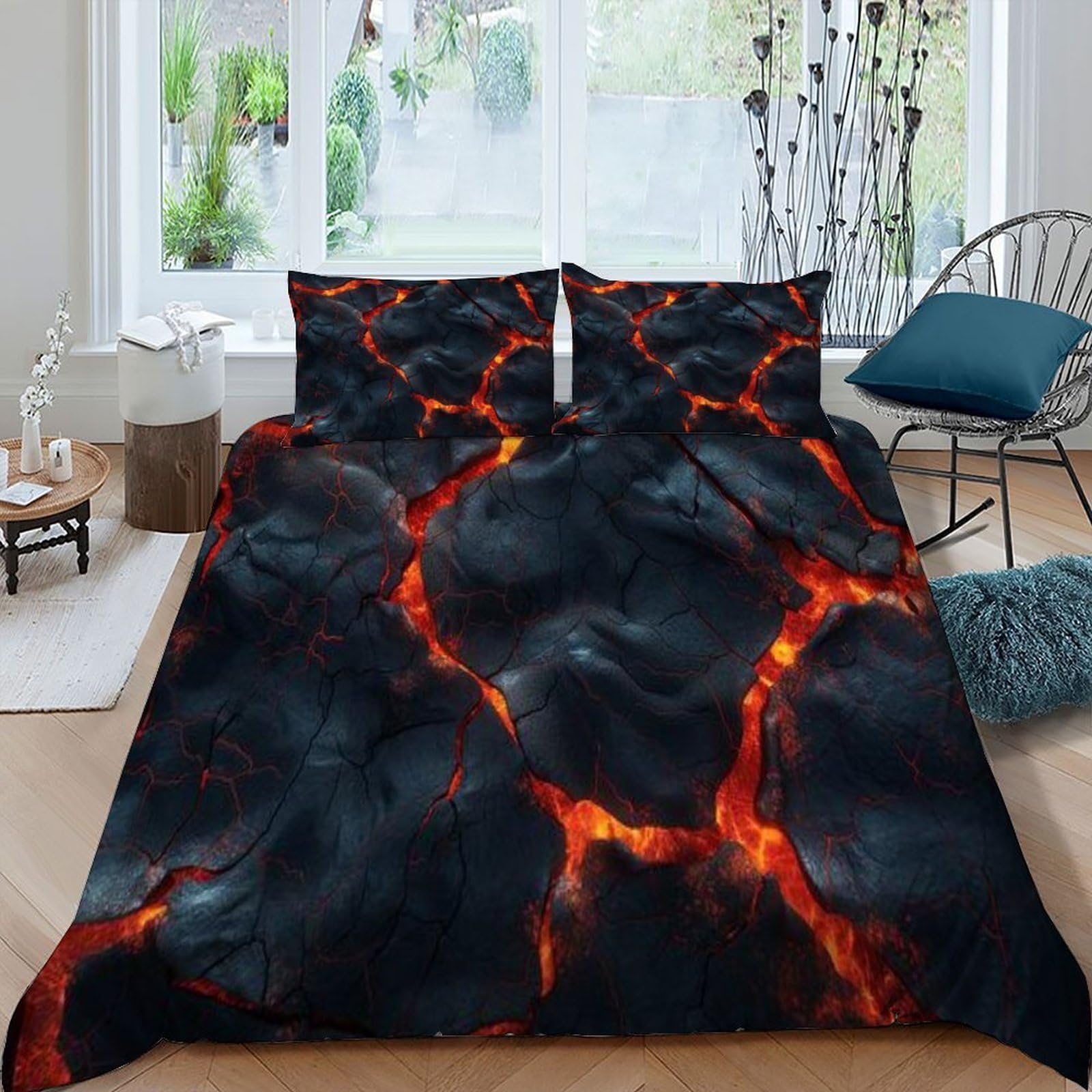 Housse de couette space theme pour transformer une chambre d'adulte ou enfant en galaxie