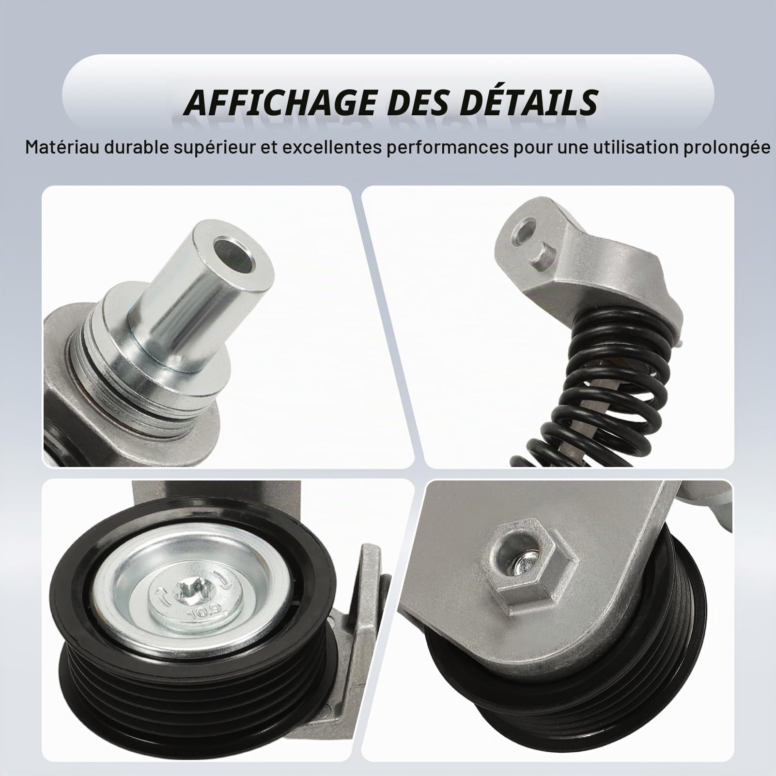 Tendeur de Courroie de Porte Arrière pour C5 III, C6 407, 607 | pour Moteurs 2.7 et 3.0 HDI, OE#1611424480 4U3Q-6A228-AE