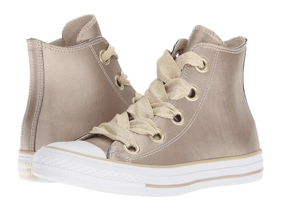 

Converse Chuck Taylor All Star Big Eyelets - Heavy Metals Hi (Metallic Gold/Gold/White) Women's Shoes