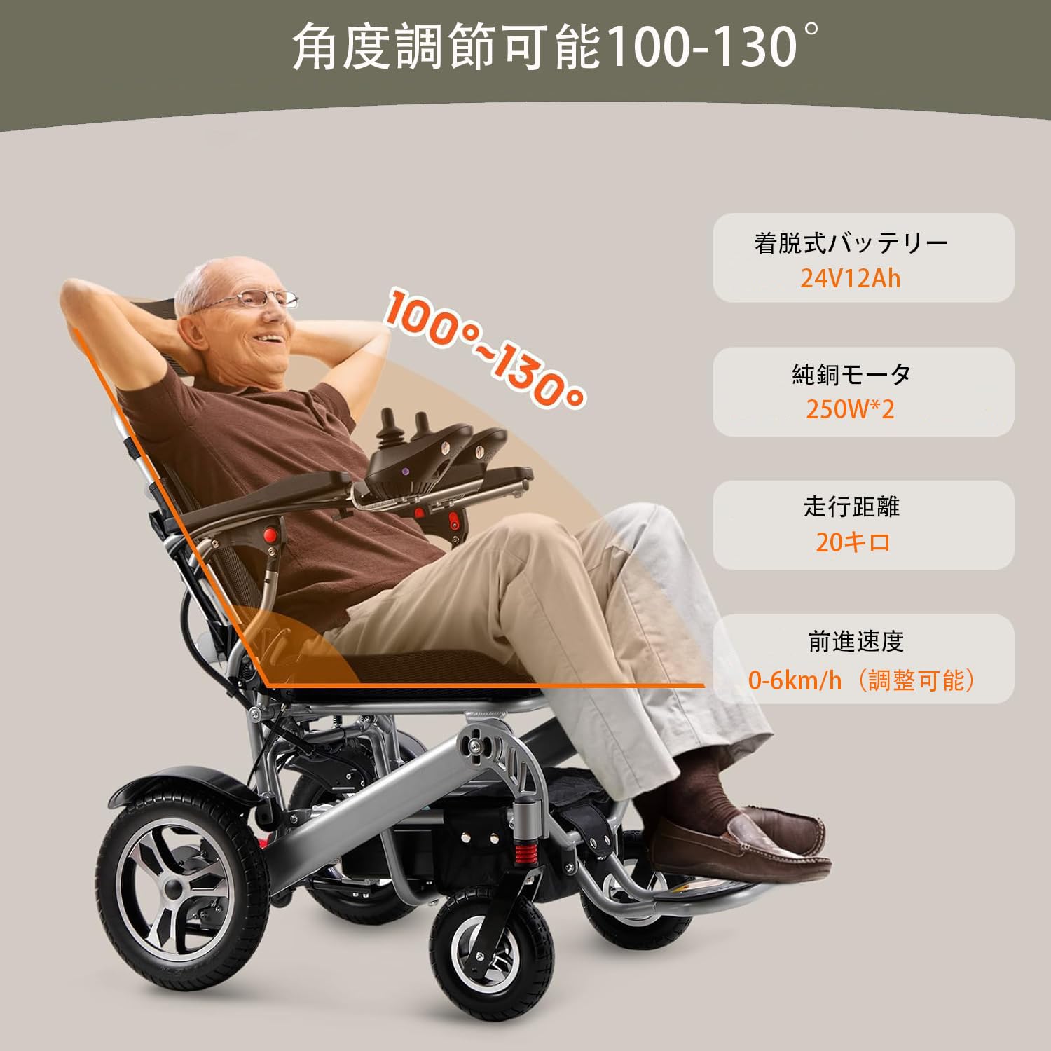 Amazon | LangTu 電動車いす 電動車椅子 アルミニウム合金製 20km長